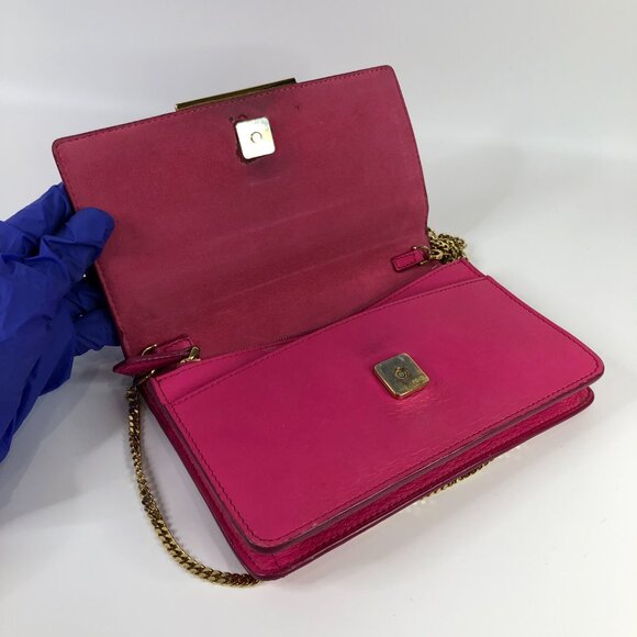 #3 Fendi Pink Vitello Flamingo Tube Wallet on Chain Sku# 85701 (Gently Used) - Picture 3 of 11